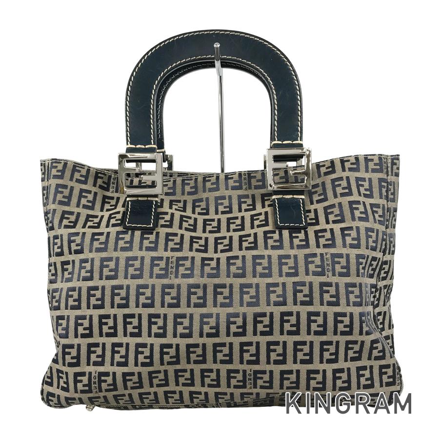 フェンディ FENDI ズッキーノ 26329 帆布 ハンドバック te【中古】