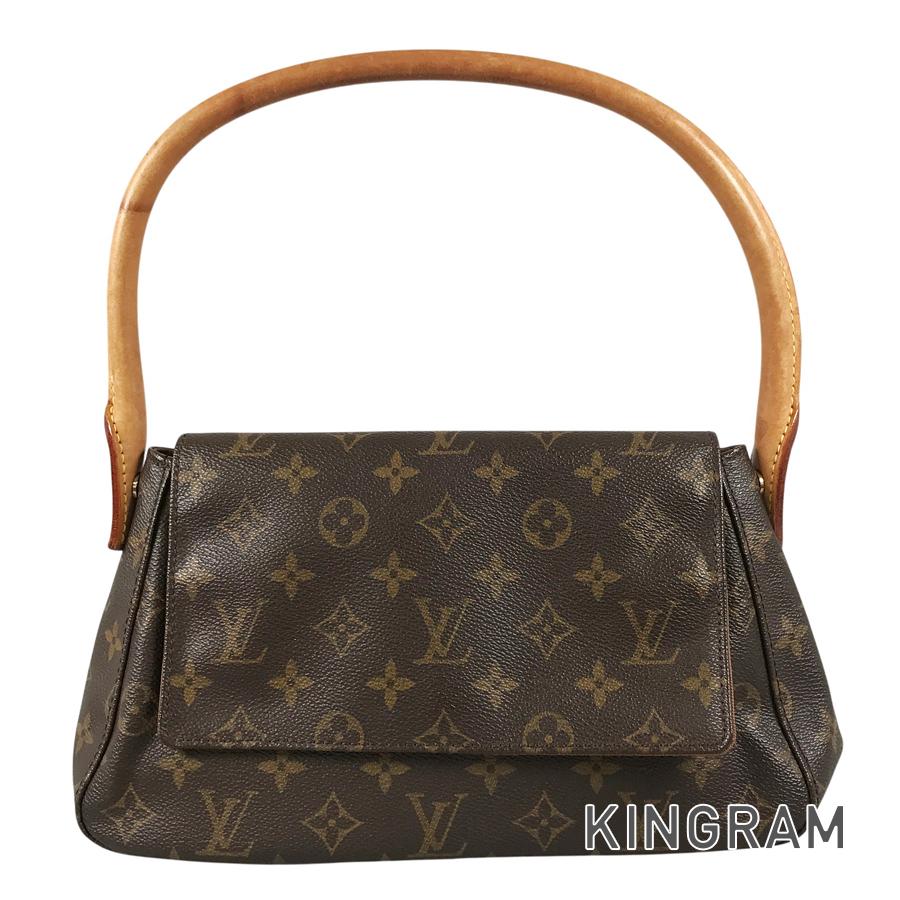 ルイ・ヴィトン LOUIS VUITTON モノグラム ミニ ルーピング M51147 PVC ショルダーバッグ te【中古】