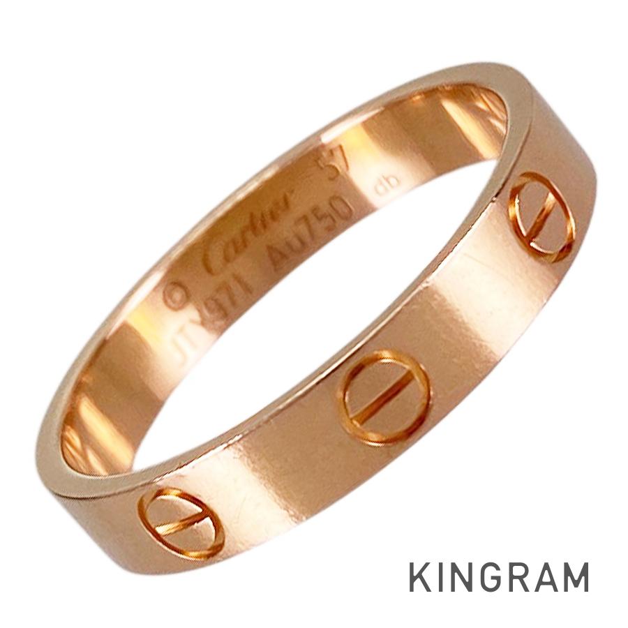 カルティエ Cartier ミニラブ K18PG 16号(56) リング sss【中古】｜キングラム店