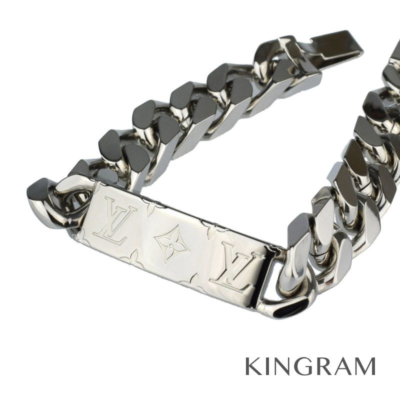 楽天市場 ルイ ヴィトン Louis Vuitton チェーン ブレスレット M シルバー メッキ素材 ブレスレット Te 中古 キングラム楽天市場店