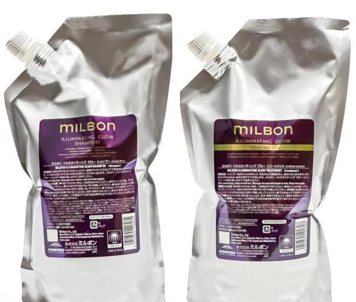 ◎送料無料!グローバル ミルボン イルミネイティング グロー 1000ml+1000g【詰め替え】シャンプー トリートメント レフィル セット ▼○
