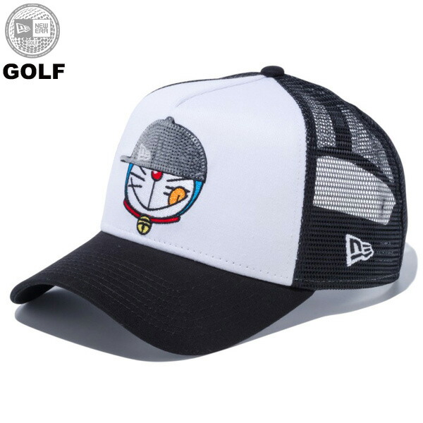楽天市場 ニューエラ ドラえもん ゴルフ New Era 9forty A Frameトラッカー メッシュキャップ めかくし ホワイト ブラック Kings 楽天市場 ニューエラ ドラえもん ゴルフ New Era 9forty A Frameトラッカー メッシュキャップ めかくし ホワイト ブラック Kings