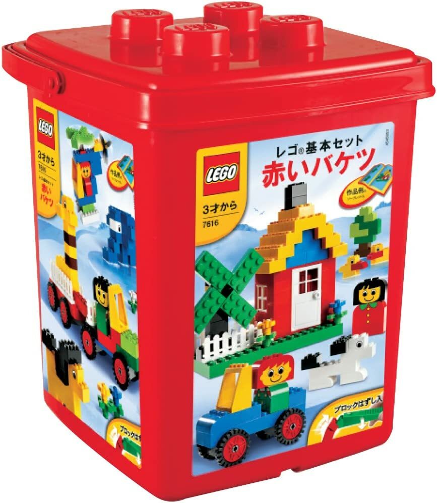 レゴ 基本セット 赤いバケツ (ブロックはずし付き) 7616