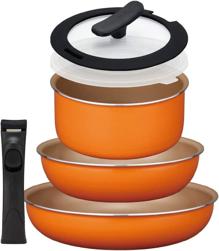 楽天市場】エバークック フライパンセット 6点セット 着脱式 ガス火