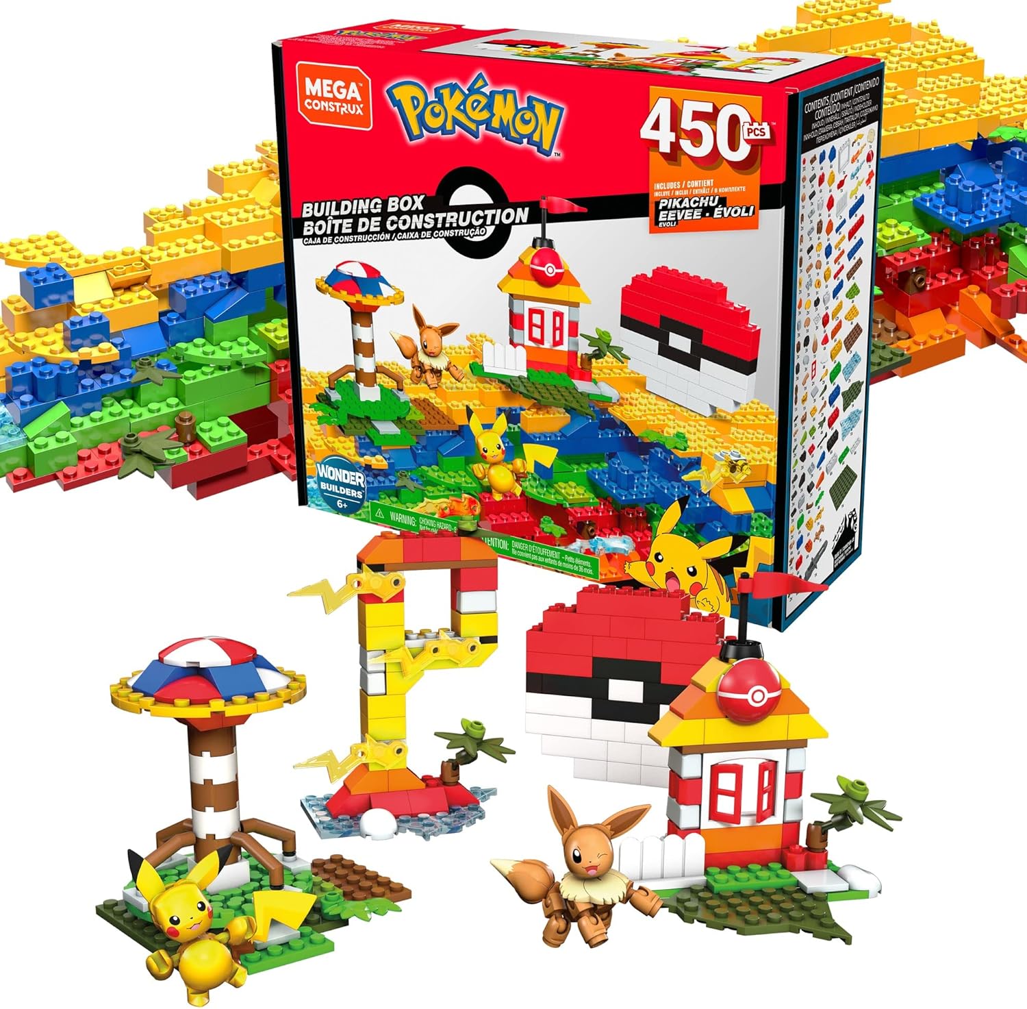 マテル メガコントラックス(MEGA CONSTRUX) ポケモン 創造的ボックス席 ピカチュウとイーブイ 【450天下太平】GMD35