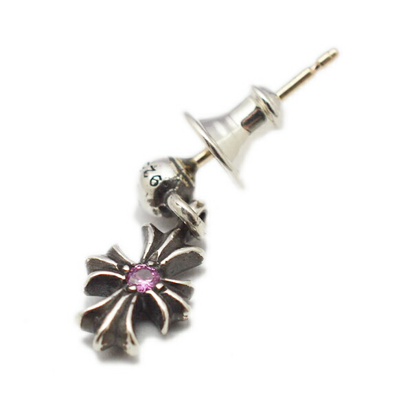 売れ筋 クロムハ ツ ピアス Chrome Hearts クロムハーツ タイニーe Chプラスピアス ピンクサファイア 片耳用 L Chromehearts 正規品 送料無料 誕生日 プレゼント ギフト レディース メンズ アクセサリー シルバー 925 ペア クロム 芸能人 愛用 人気ブランドを