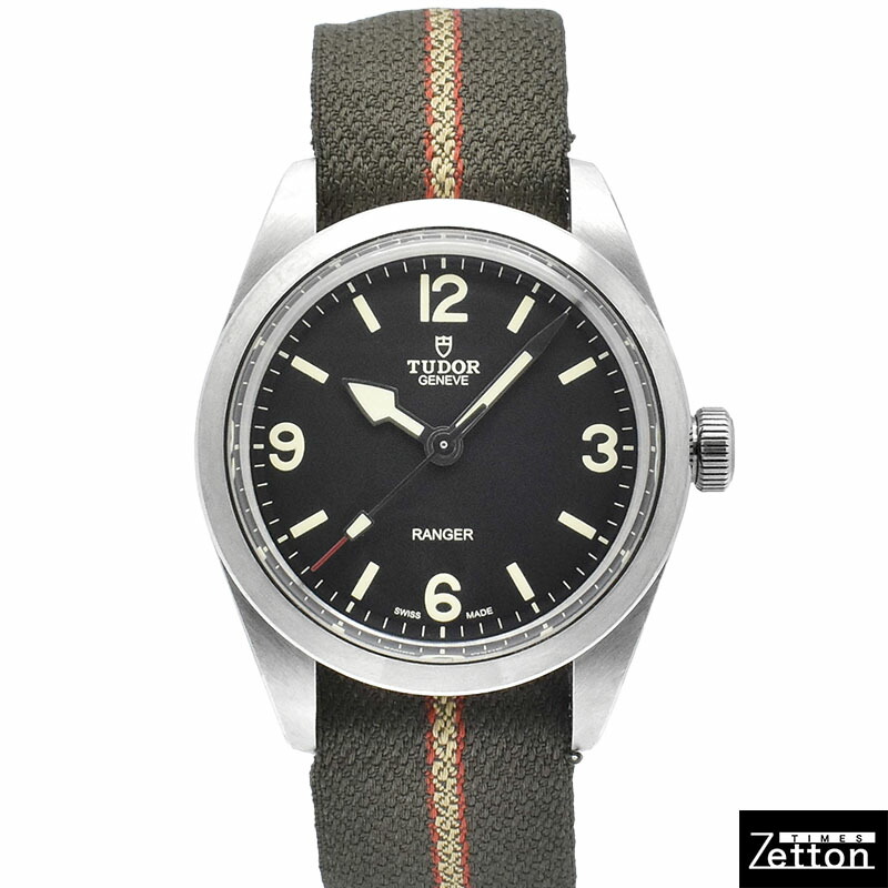 8/11迄　チューダーレンジャー 79950 純正ストラップ＆社外リベットブレス 新品)TUDOR チューダー レンジャー 79950-0002 レザー/ラバー