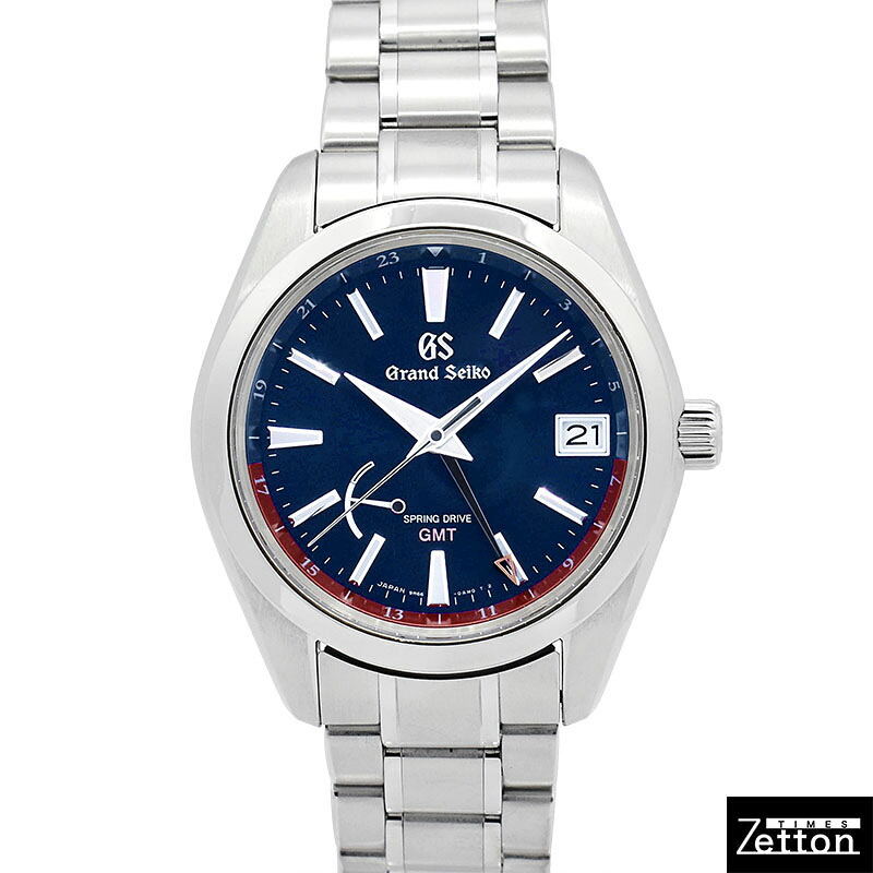 【保証書有り】【外装仕上げ済み】グランドセイコー GRAND SEIKO スプリングドライブ GMT SBGE261 和光60本限定 スプリングドライブ ブルー 41mm メンズ USED 中古