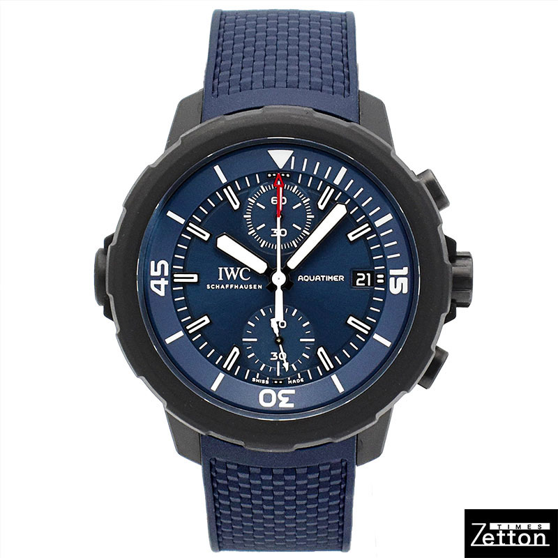 【国際保証書有り】IWC アクアタイマー クロノグラフ ローレウス スポーツ フォー グッド IW379507 世界1000本限定 自動巻き ブルー 45mm メンズ USED 中古
