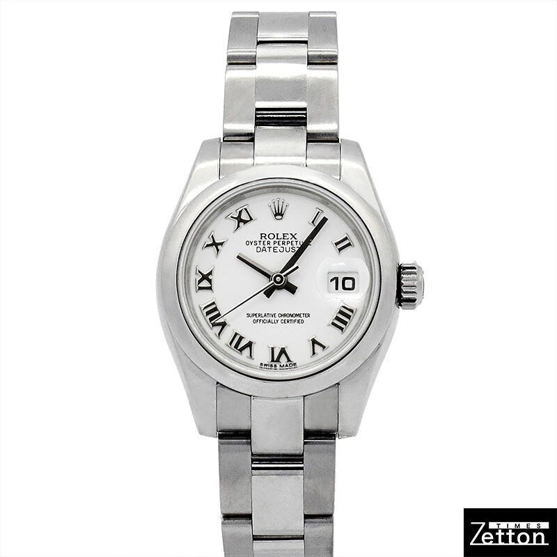 【国際保証書有り】【外装仕上げ済み】ロレックス ROLEX デイトジャスト 179160 自動巻き ホワイト 26mm レディース USED 中古