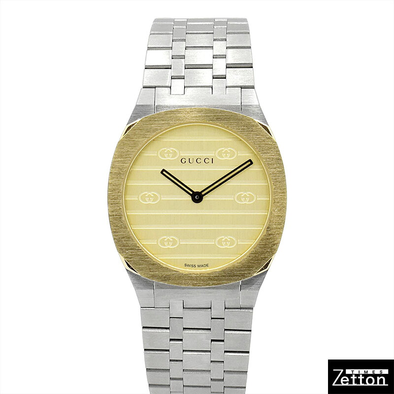 【新品】グッチ　GUCCI 25H YA163502 クォーツ ゴールド 30mm レディース