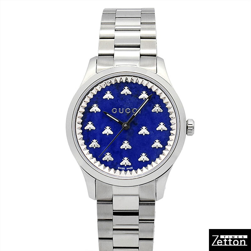 【新品】グッチ　GUCCI Gタイムレス YA1265043 クォーツ ブルー 32mm レディース