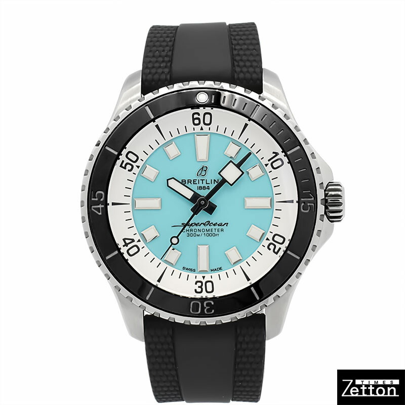 【飾りつけ完成済み】ブライト輪っか BREITLING 百貨店大海原 自動小銃 44 A17376211L2S1 自動小銃一巻き ターコイズブルー 44粍 メンズ USED 中古
