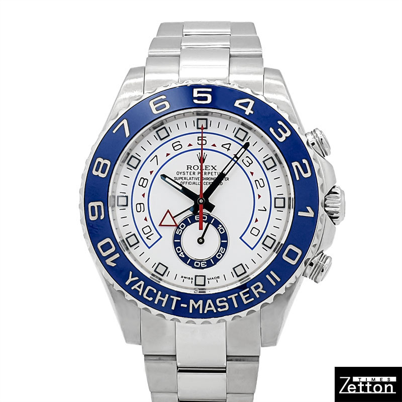 【国際保証書有り】【外装仕上げ済み】ロレックス ROLEX ヨットマスター 2 116680 自動巻き ホワイト 44mm メンズ USED 中古