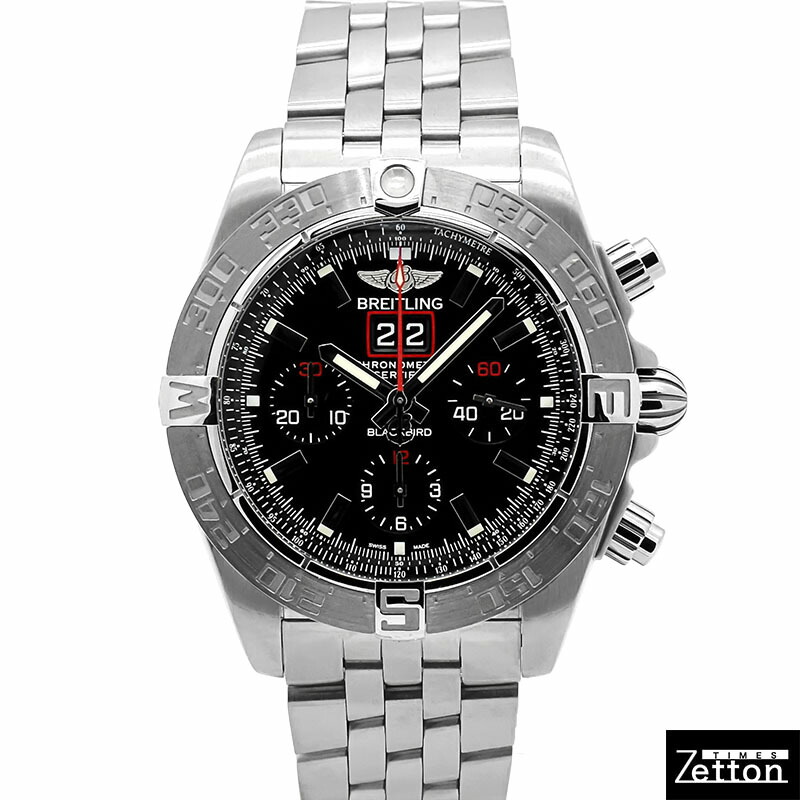 【外装仕上げ済み】ブライトリング BREITLING クロノマット ブラックバード A440B71PS(A44360) 世界2000本限定 自動巻き ブラック 44mm メンズ USED 中古