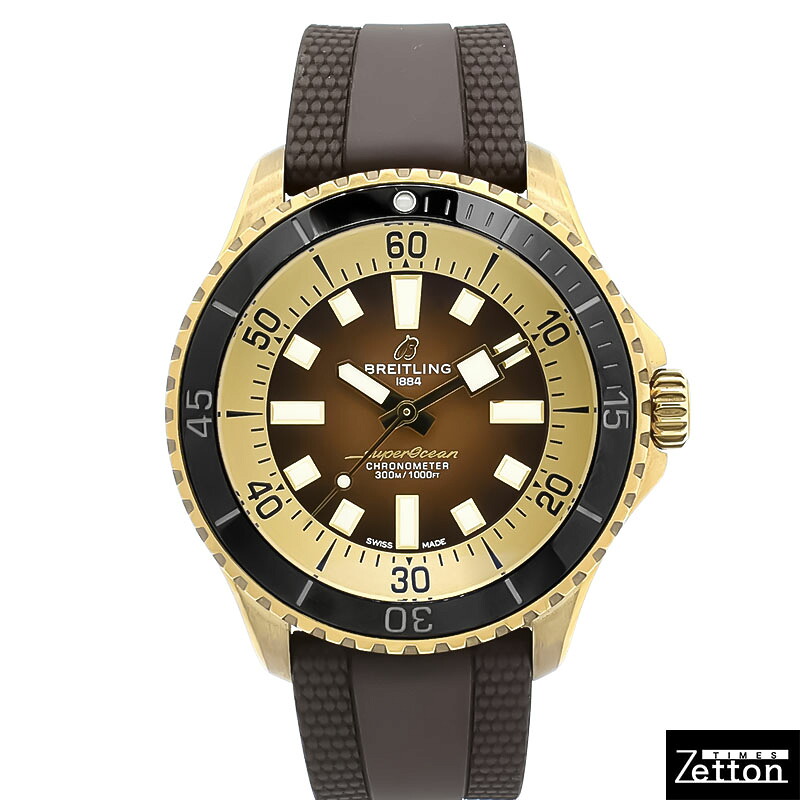 【国際保証書有り】ブライトリング BREITLING スーパーオーシャン オートマチック 44 N17376201Q1S1 自動巻き ブラウン 44mm メンズ USED 中古