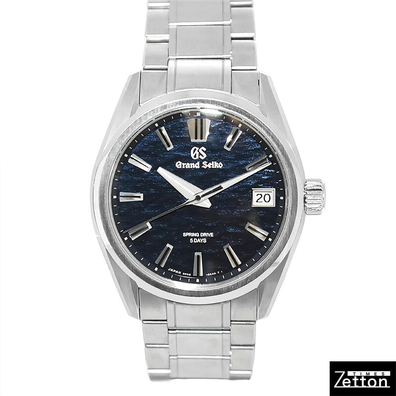 【保証書有り】グランドセイコー GRAND SEIKO エボリューション 9 コレクション スプリングドライブ Lake Suwa before dawn SLGA021 スプリングドライブ ブルー 40mm メンズ USED 中古