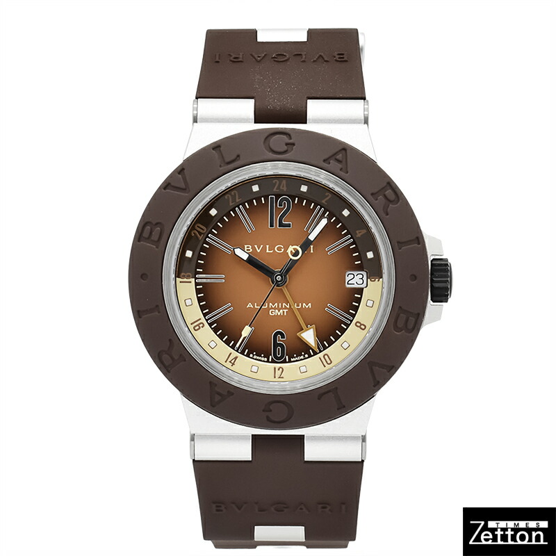 【新品】ブルガリ BVLGARI アルミニウム GMT フェンダー 限定モデル 104117 世界1200本限定 自動巻き ブラウングラデーション 40mm メンズ