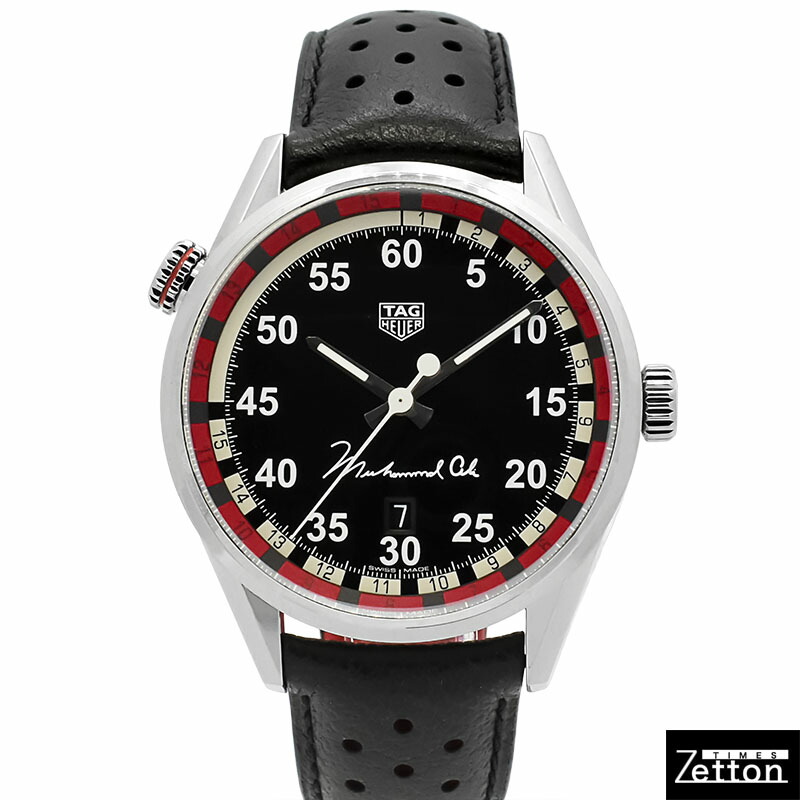 【飾りつけ入眼済み】タグホイヤー TAG HEUER カレラ キャリバー5 モハメド 蟻 WAR2A11.FC6337 自動小銃一巻き 黒いこと 43粍 メンズ USED 中古
