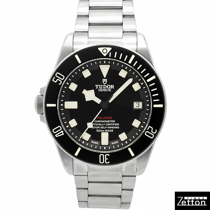 【インターナショナルお墨付き有り】【飾りつけ完成済み】チューダー TUDOR ペラゴス LHD 25610TNL 自動小銃一巻き 黒いこと 42粍 メンズ USED 中古