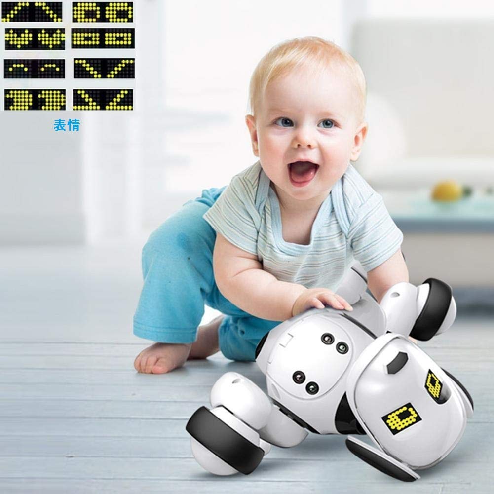 楽天市場 ロボット犬のおもちゃ 子供のおもちゃ 電子ペット 子供ロボット 親子のおもちゃ 犬 動く おもちゃ 男の子 女の子 誕生日プレゼント スマートドッグトーキング おもちゃ ホワイト 楽天海外直送 Kingstar