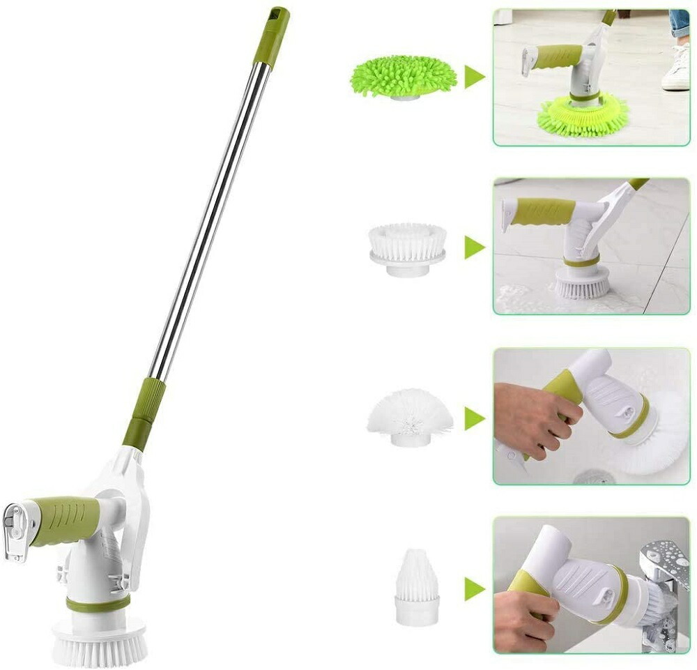 楽天市場 全国送料無料 電動お掃除ブラシ 掃除ブラシ 四種類ブラシ付 モップ 手持ち式 充電式 コードレス バスポリッシャー 防水仕様 掃除時間短縮 長さ調整可能 組み立て簡単 デッキブラシ 掃除グッズ 大容量充電池 固定用フック付き Pse認証済 英語取扱説明書 Kingstar