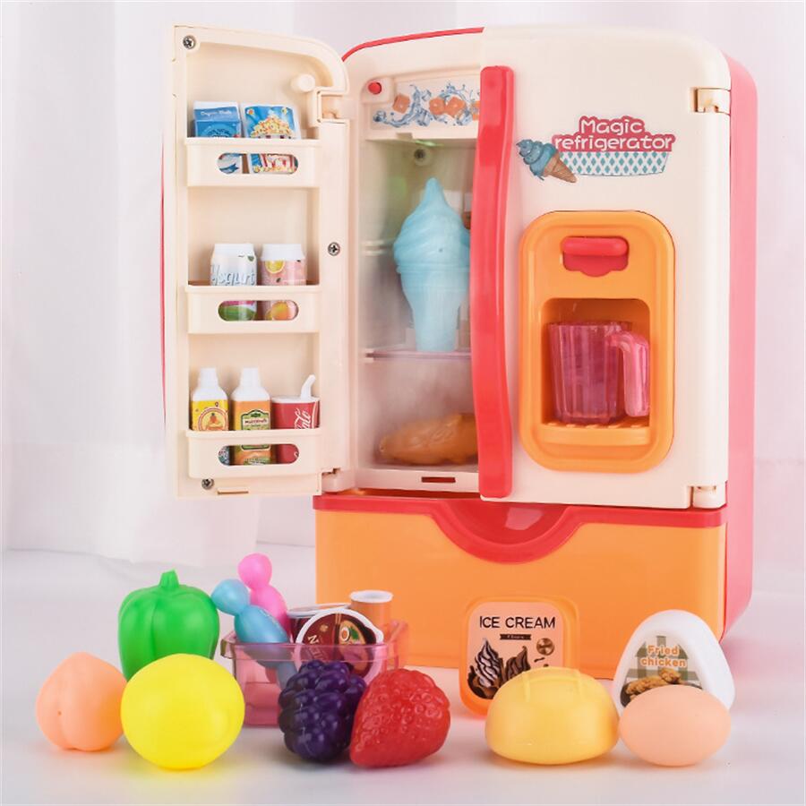 楽天市場】おままごと冷蔵庫 冷蔵庫おもちゃ キッチンごっこ おもちゃ 