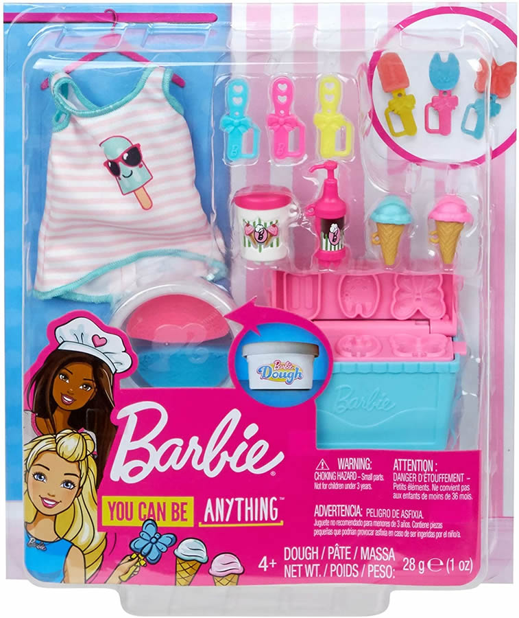 楽天市場 バービー アイスクリーム作りプレイセット ドール用タンクトップ ねんど付き Barbie Cooking Accessory Pack With Ice Cream Themed Pieces Ghk40 Mattel社 アイスキャンディー ドール付属せず 王様のおもちゃ 楽天市場店