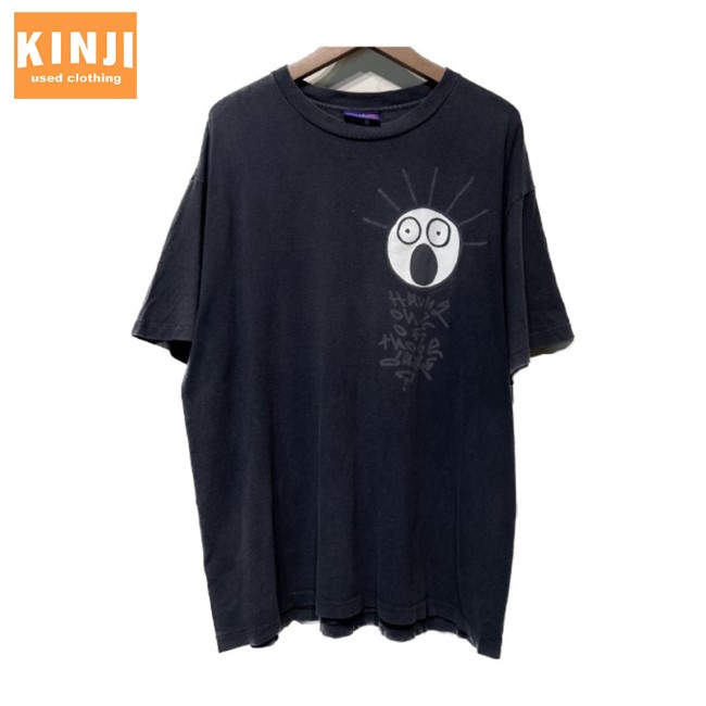 【中古】 Levi\u0027s × Scared Guy プルオーバー 90s vintage 90日にち (C)1994年 半袖 カットソー トップス 労働者の一団首っ玉 刷り上げる K.Freedman シングル縫い目 USA製 アメカジ 古着 /1953