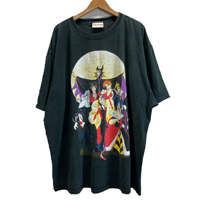 【中古】 Disneyland Tシャツ 90’s vintage 半袖 ディズニー プリンセス BAD GIRLS Nightmare USA製 カットソー トップス クルーネック コットン プリント オーバーサイズ ビックサイズ 大きめ 古着 /5499|KINJIusedclothing