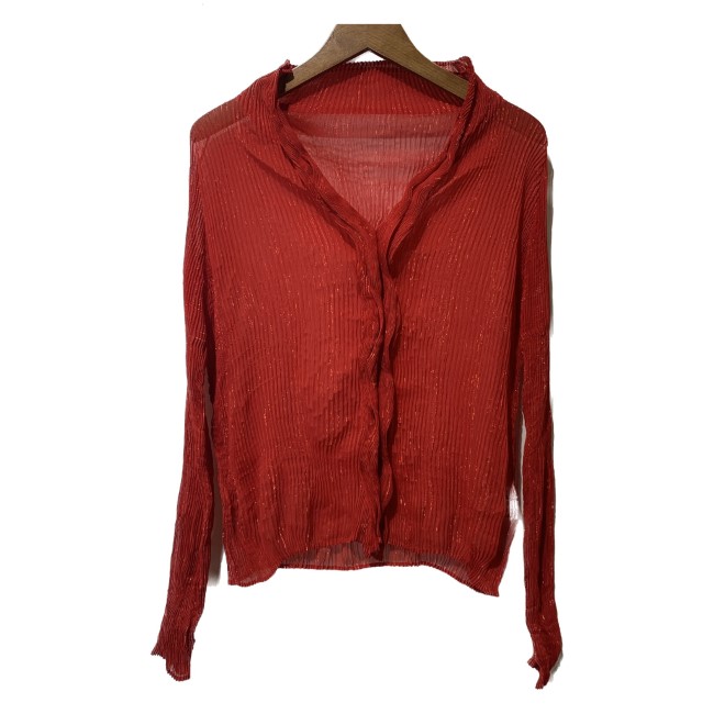 【中古】　ISSEY MIYAKE FETE　プリーツシャツ　トップス　IF92fj235　古着　/2496