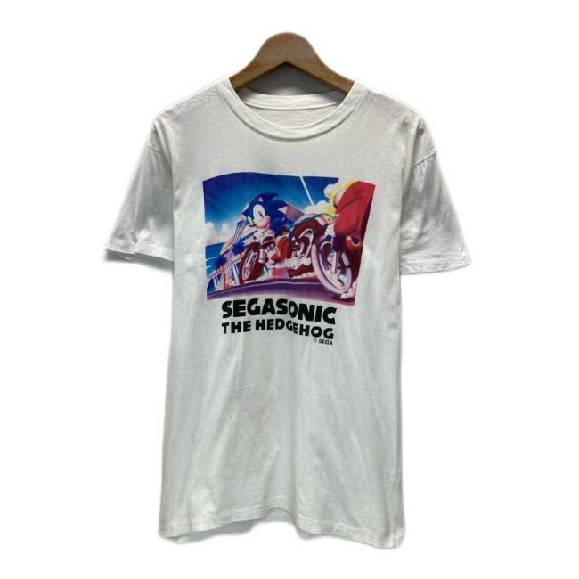 【中古】 ティーシャツ 半袖 カットソー トップス 労働者の一団のど首 キャラT 人となり ソニック SEGA SONIC THE HEDGEHOG (C)DEGA 刷り上げる 古着 /1953 メンズファッション-トップス-Tシャツ・カットソー