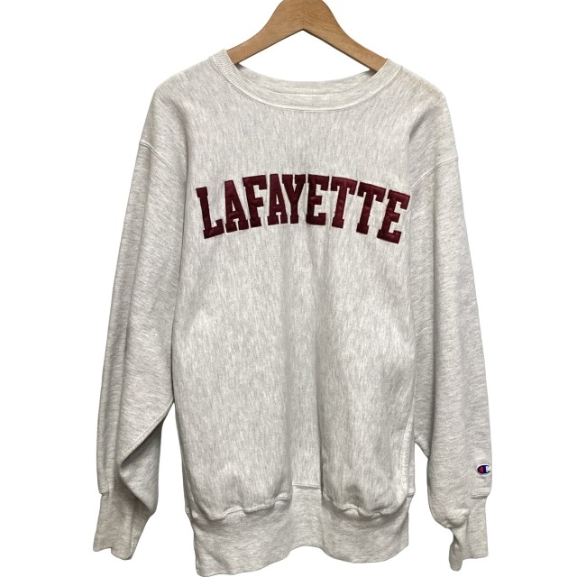 【中古】 Champion REVERSE WEAVE 汗水 90s vintage 90年月日 OLD 長袖 調教師 トップス 労働者の一団のど首 裏起毛 刷り上げる 厚地の外套大きさ アメカジ 古着 /7064