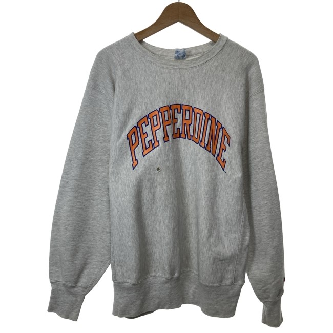 【中古】 Champion REVERSE WEAVE 汗水 90s vintage 90年月日 OLD 長袖 調教師 トップス 裏起毛 刷り上げる 厚地の外套大きさ USA製 アメカジ 古着 /4380