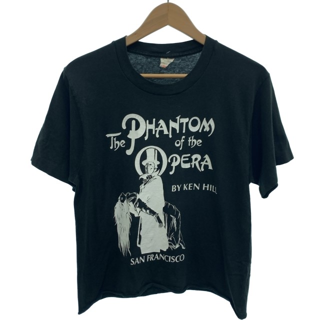【中古】 FRUIT OF THE LOOM プルオーバー 90s vintage 90日にち OLD 半袖 トップス 労働者の一団首っ玉 第八芸術 歌劇場座の怪人 刷り上げる 裾切りっぱなし USA製 古着 /1951