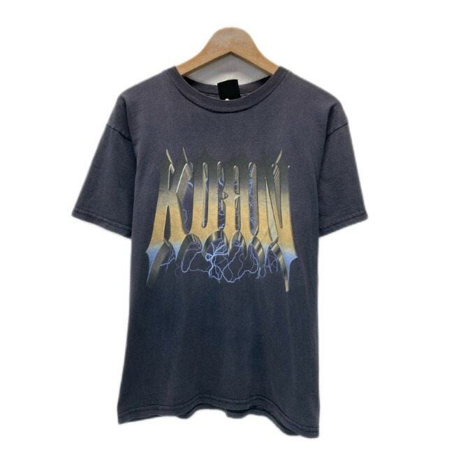 【中古】 giant KORN 00s vintage 00年月日 OLD プルオーバー 半袖 2000年 コンサートツアーグッズ コーンスネーク ビッグロゴタイプ 両面刷り上げる 鍵を掛ける ダンス楽隊プルオーバー トップス 古着 /1930