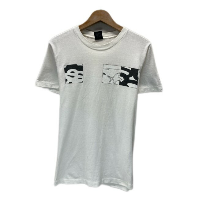 【中古】　STUSSY　OLD STUSSY　Tシャツ　90s vintage　90年代　紺タグ　半袖　カットソー　トップス　クルーネック　両面プリント　ブランドロゴ　1900 DEPARTURES FALL 99　STUSSY NYC EDT　USA製　古着　/1100
