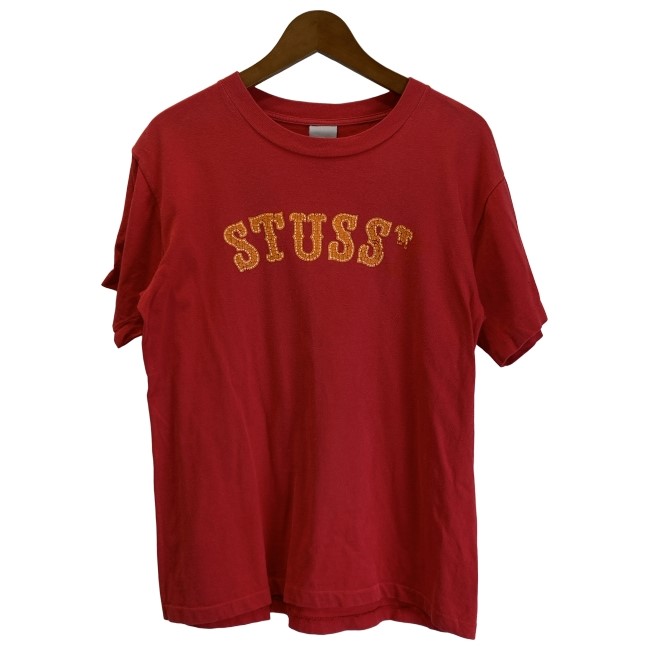 【中古】 STUSSY OLD STUSSY ティーシャツ 90s vintage 90日にち OLD 半袖 トップス 労働者の一団のど首 ロゴタイプT ブランド名ロゴタイプ 刷り上げる USA製 古着 /2006 トップス-その他-メンズファッション