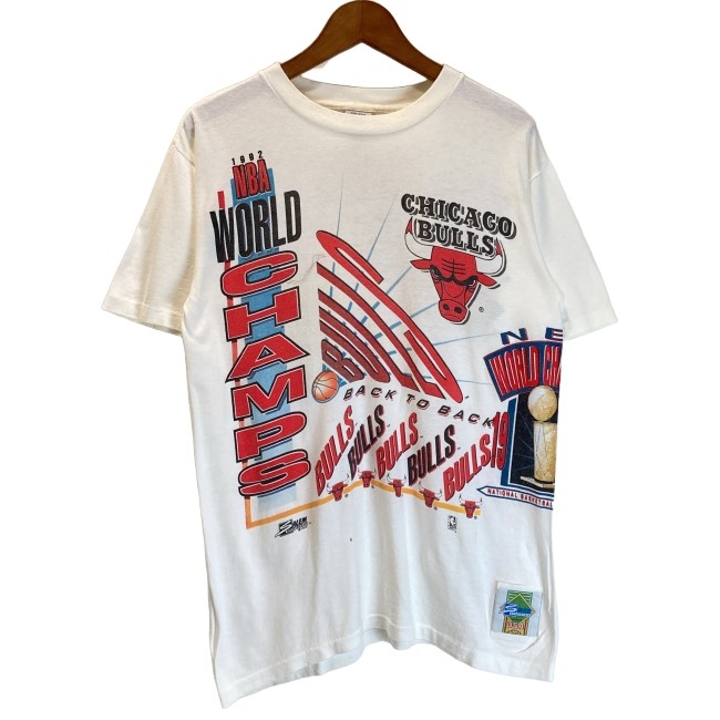 【中古】 SALEM プルオーバー 90s vintage 90日にち OLD 半袖 トップス 労働者の一団首っ玉 両面刷り上げる CHICAGO BULLS USA製 古着 /1953