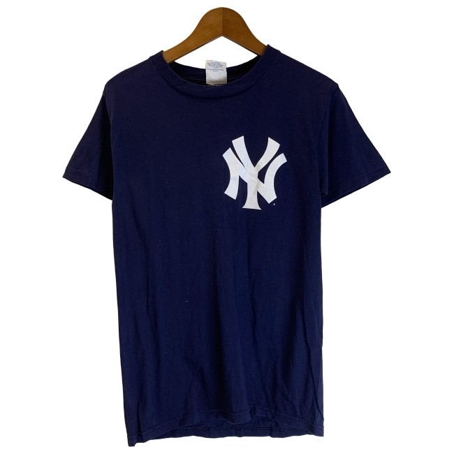 【中古】　Majestic　Tシャツ　(C)MLBPA　半袖　トップス　クルーネック　プリント　MATSUI　55　New York Yankees　古着　/1953
