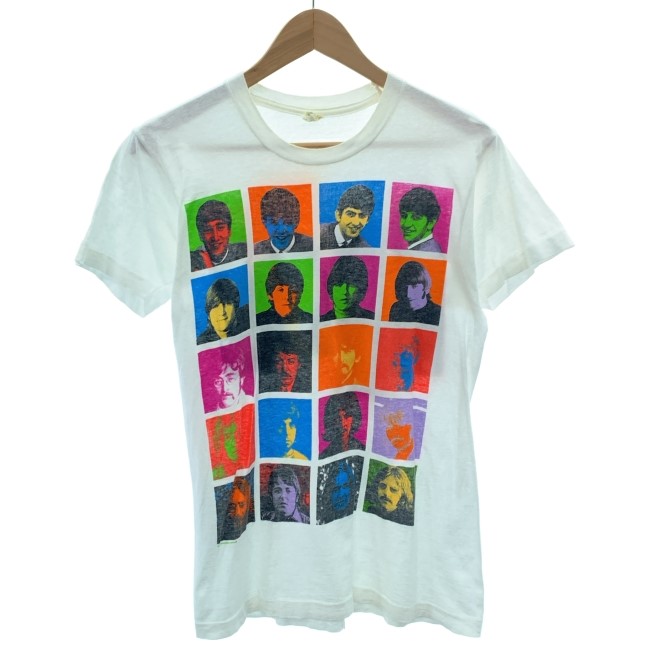 【中古】 ザ・ビートルズ バンT 80s vintage 80年月日 OLD プルオーバー 半袖 トップス 労働者の一団のど首 刷り上げる アー写 古着 /1107