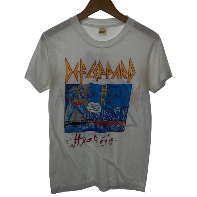 【中古】 SCREEN STARS Def Leppard バンT 80s vintage 80年代 OLD 半袖 トップス クルーネック プリント USA製 古着 /7309|KINJIusedclothing