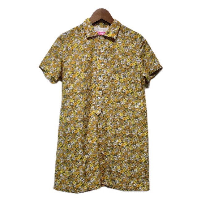 【中古】　JUNYA WATANABE COMME des GARCONS　ポロシャツ　柄シャツ　半袖　トップス　ハーフボタン　胸ポケット　花柄　総柄　AD2012　日本製　ドメスティック　古着　/2495 6,518円