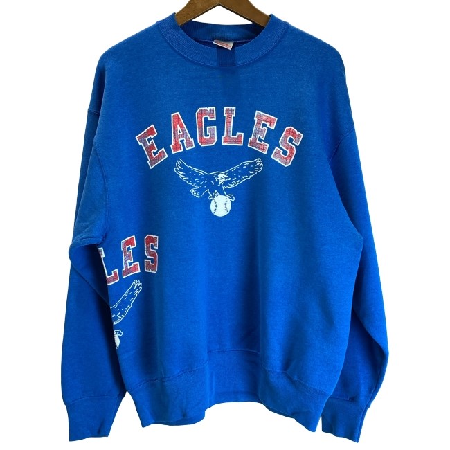 【中古】　FRUIT OF THE LOOM　スウェット　90s vintage　90年代　OLD　長袖　トレーナー　トップス　クルーネック　裏起毛　プリント　USA製　古着　/1283