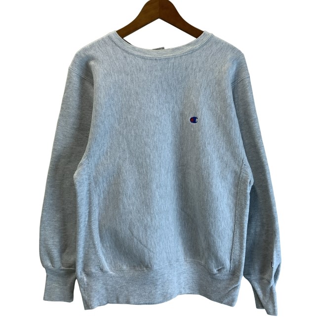 【中古】 Champion REVERSE WEAVE 流汗 90s vintage 90年月日 OLD 長袖 調教師 トップス 裏起毛 無地 ワンポイント 刺繍 USA製 アメカジ 古着 /1591