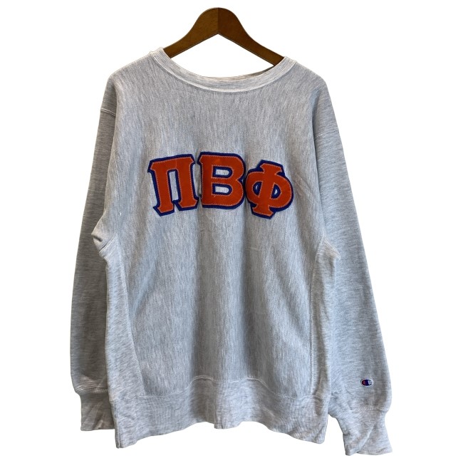 【中古】 Champion REVERSE WEAVE 流汗 90s vintage 90年月日 OLD 長袖 調教師 トップス 労働者の一団素っ首 裏起毛 紋章 アメカジ 古着 /1591