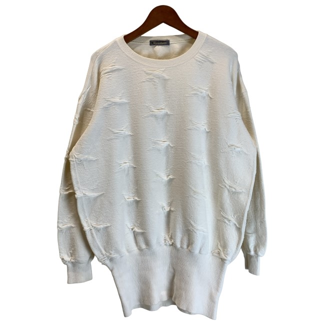 【中古】 ISSEY MIYAKE 流汗 80s vintage 80年月日 OLD 筆引き船 長袖 調教師 トップス 労働者の一団素っ首 エン元締め 日本製 家庭的 古着 /3001