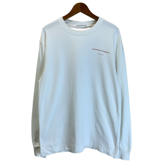 【中古】　alexanderwang　ロンT　長袖　トップス　クルーネック　バックプリント　古着　/1156