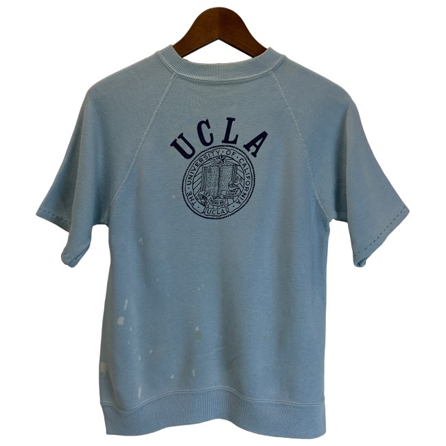 【中古】 Collegioate Pacific 汗水 80s vintage 80年月日 OLD 半袖 トップス 労働者の一団のど首 裏起毛 刷り上げる UCLA USA製 古着 /1591