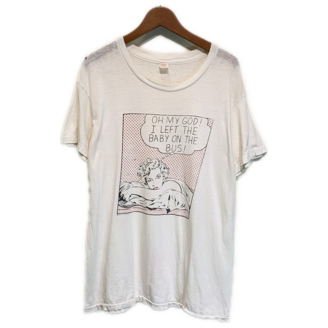 【中古】 Hanes Tシャツ 70s vintage 70年代 OLD 半袖 カットソー トップス プリント キャラクター アメコミ風 マリリンモンロー 古着 /7309